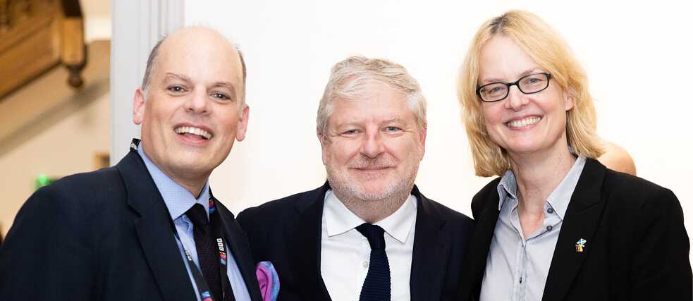 Reception on 25.10.23: Andreas G. Wolff, BBC Correspondent and Videojournalist; Angus Robertson MSP, Cabinet Secretary for Constitution, External Affairs and Culture; Christiane Hullmann, Consul General of Germany in Edinburgh