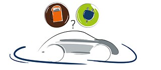 Elektroauto vs. Auto mit Verbrennungsmotor