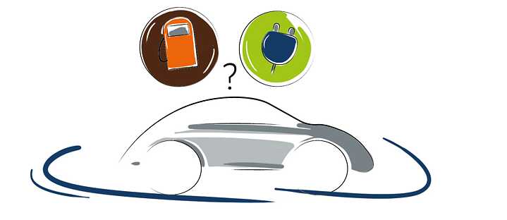 Elektroauto vs. Auto mit Verbrennungsmotor