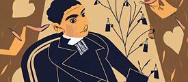 Francs Kafka, ilustrāciju izveidojis mākslīgais intelekts tīmekļvietnē Ideogram