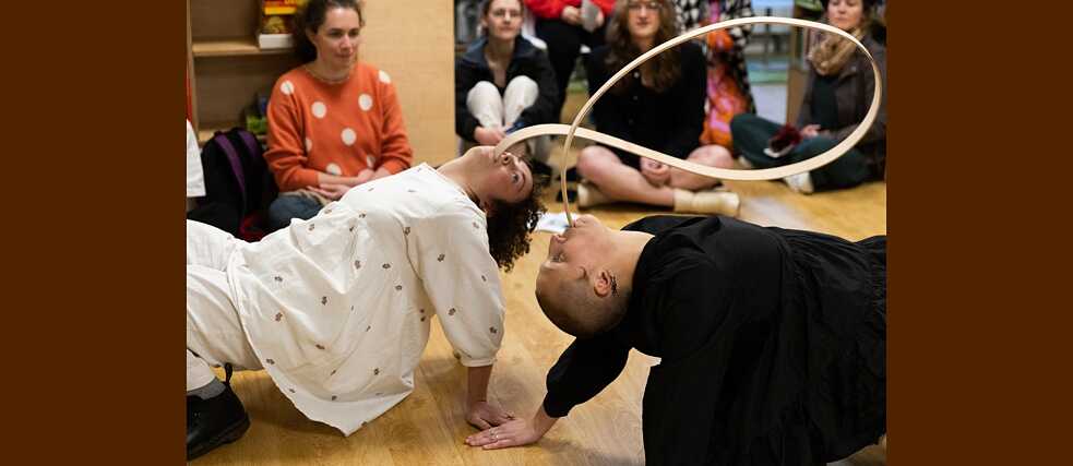 Festival on 28.10.23: BWA-Performance with Esyllt Lewis, left, and Emma Lewis-Jones