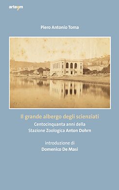 Ausschnitt aus dem Buchcover von "Il grande albergo degli scienziati" von Piero Antonio Toma
