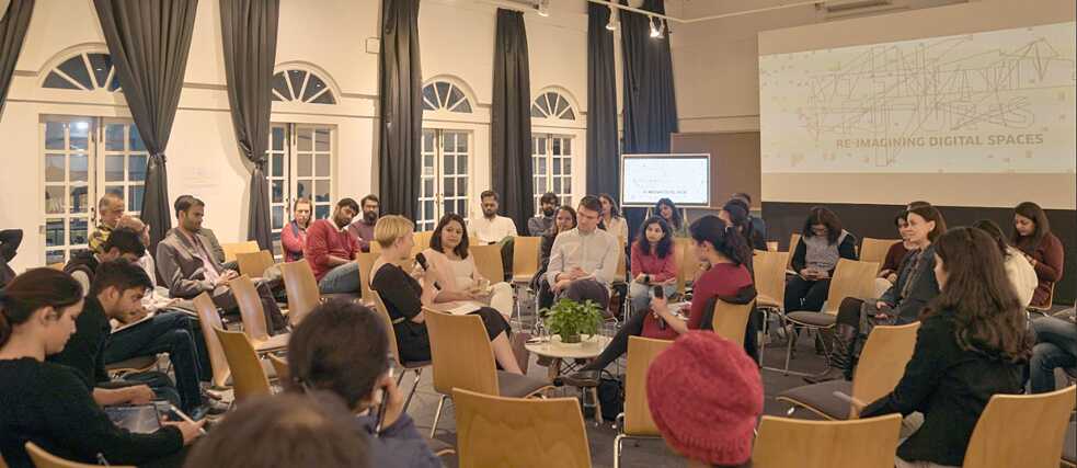 Panel Discussion on the theme "Democracy and Public Discourse Online" at the Goethe-Institut / Max Mueller Bhavan New Delhi.