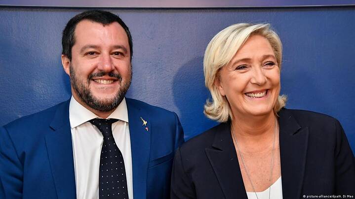 Le Pen, Salvini, Trump 