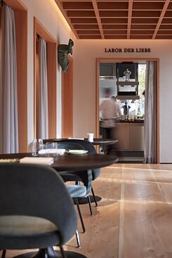 The kitchen at JAN restaurant – the “laboratory of love”.