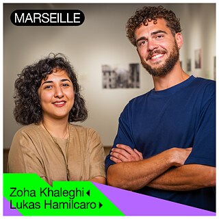 Porträtfoto von Zoha Khaleghi und Lukas Hamilcaro © © Siniša Galić Tandem Marseille