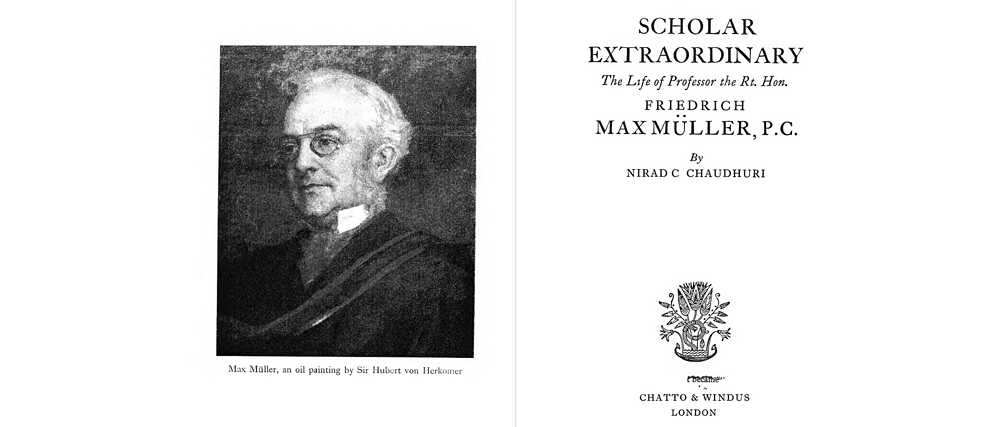 Ein Ausschnitt aus „Scholar Extraordinary“ von by Nirad C. Chaudhuri