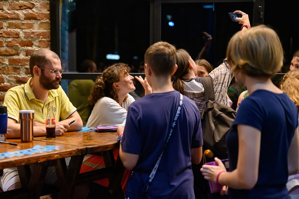 Selfie bei der Autogrammstunde