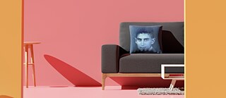 Ilustração: retrato de Kafka sobre um divã 