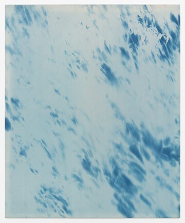 Zoé Hopf, “22042022/1131-1141/3UV (Lilacs)”, Cyanotype on polycotton,