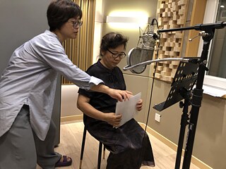 Working with voice actor Yan Xinxin