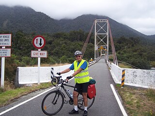 Dave Lowe with his bike