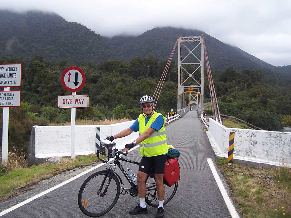 Dave Lowe with his bike