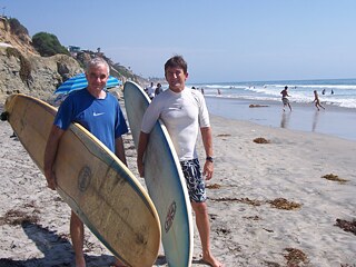 Dave Lowe at the beach