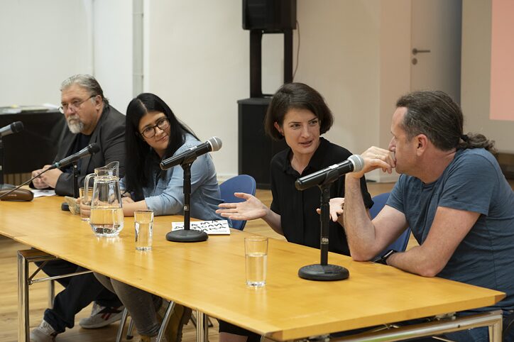 Die Diskussion "Dramaturgie des Politischen" im Rahmen der dritten Ausgabe unseres Festivals New Stages Southeast