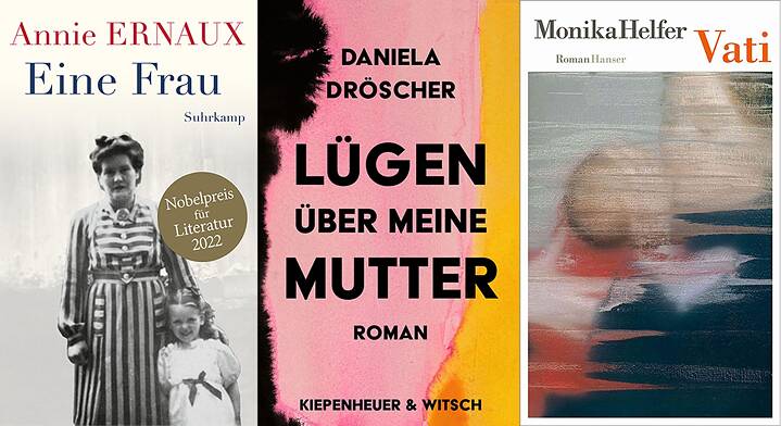 Couvertures : Eine Frau/ Lügen über meine Mutter/ Vati