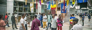 Ausstellung "Kinzonzi" von Laboratoire Kontempo und ACUD MACHT NEU, Nationalmuseum der Demokratischen Republik Kongo, Kinshasa 2021