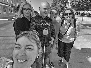 Das kreative Team aus Marijampolė: Rita Stankevičiūtė, Fotografin und Medienkünstlerin; Rugilė Navickaitė, Kunstmanagerin und Keramikerin; Danielė Buterlevičienė, Kuratorin für kreative und soziale Projekte, sowie Mentorin und Redakteurin Vaida Pilibaitytė  © Foto: Rita Stankevičiūtė Das kreative Team aus Marijampolė: Rita Stankevičiūtė, Rugilė Navickaitė, Danielė Buterlevičienė, Vaida Pilibaitytė