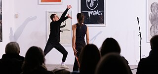 Lisa Magnan und Daniel Bucurescu bei der Aufführung ihres Programms (h)ours