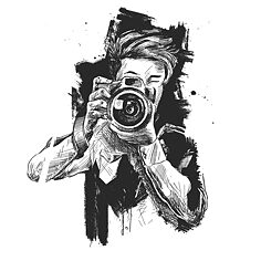 Illustration eines Fotografen