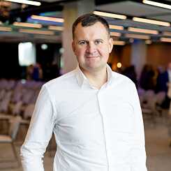Portrait of Alfredas Skinulis (Lithuania). He is a founder and director of the Environmental Institute in Vilnius. 