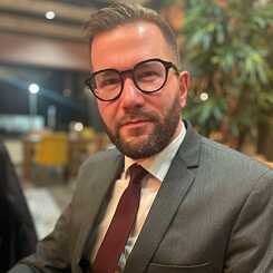 Portrait of Peter Daubner (Slovakia). He is a political scientist, political philosopher, and political economist. 