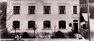 Das Sanatorium von Dr. Hoffmann in Kierling, Österreich. Der Ort, an dem Franz Kafka am 3. Juni 1924 starb.