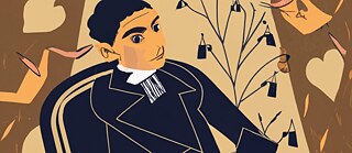 Franz Kafka, generated with the Ideogram AI tool