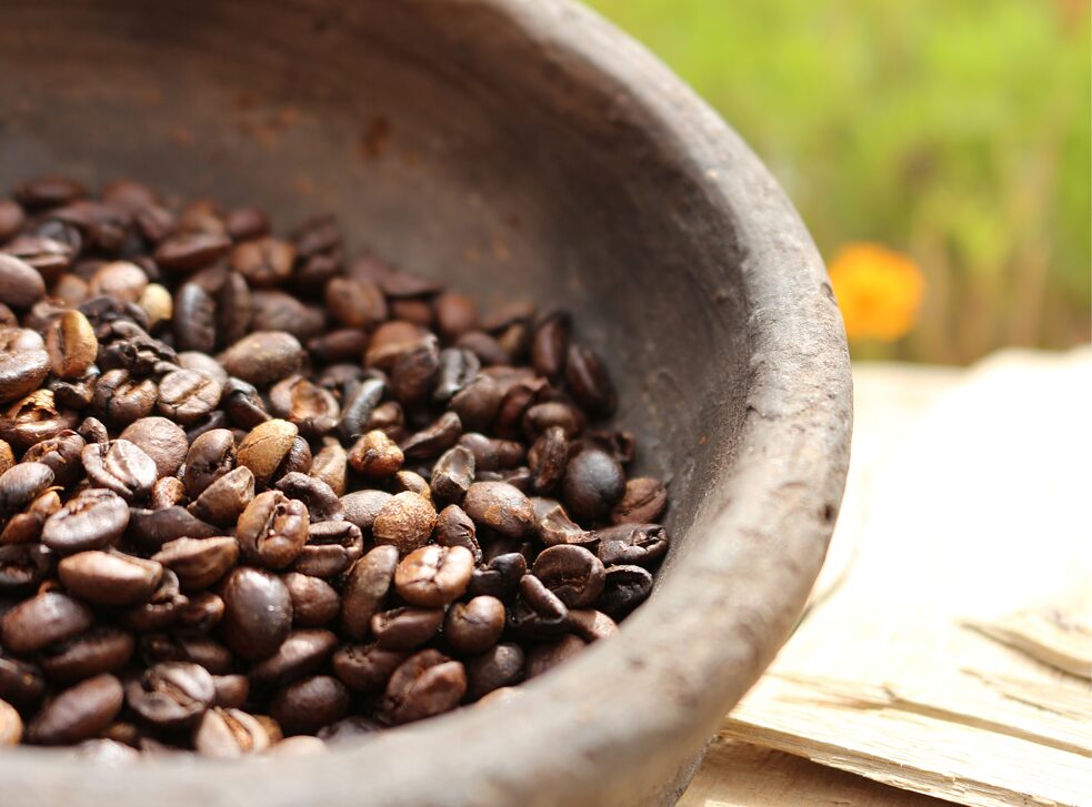 Yemeni coffee beans. 