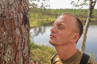 Begegnung mit einer Fledermaus am Kukuižė-See. 