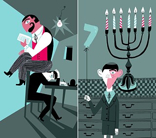 Szenen aus „Brief an den Vater“ von Franz Kafka © Illustrationen von Roberto Maján „Brief an den Vater“ von Franz Kafka