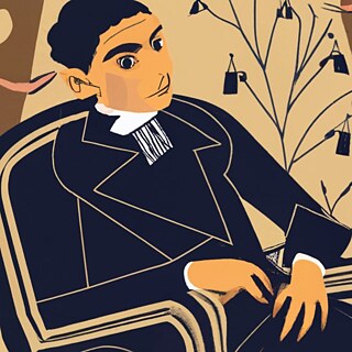 Franz Kafka, créé avec l'intelligence artificielle d'Ideogram