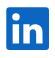 LinkedIn logo in blue and white of letters i and n 