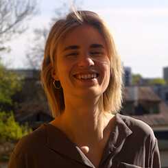 Portrait of Živilė Mantrimaitė (Lithuania). She is a climate justice activist and researcher. Her research and advocacy topics include energy poverty, energy democracy and ownership, renewable energy policies and air pollution. 