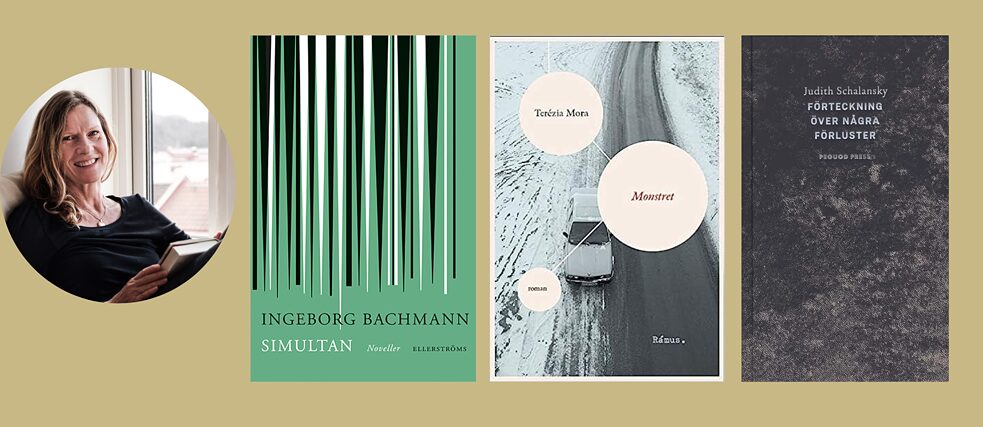 Linda Östergaard/Bokomslag: Simultan, Monstret, Förteckningar över några förluster