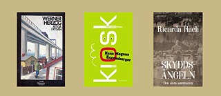 Buchcovers: Att gå i kylan, Kiosk och Skyddsängeln