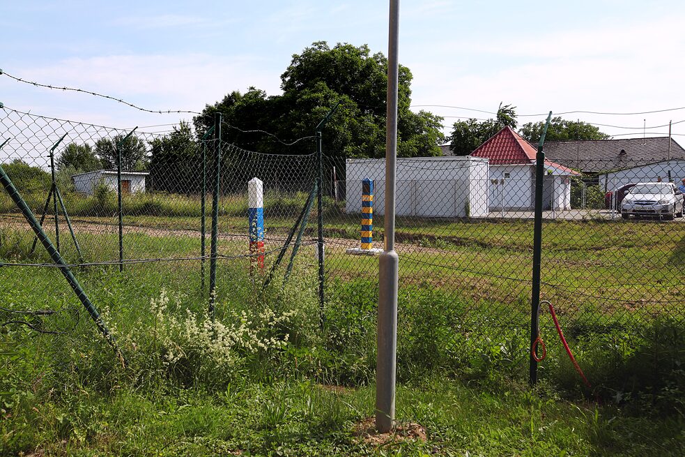 Grenzübergang in der Gemeinde Veľké Slemence.