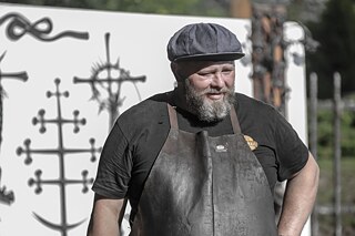 Martynas Stankus auf dem Lehmfest in Viekšniai, August 2023. 