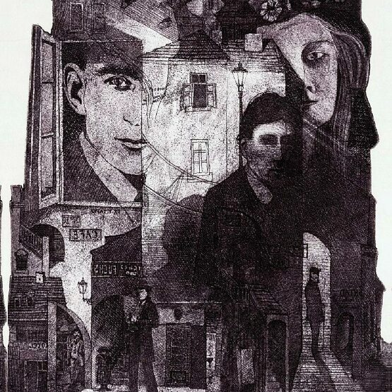 2300_Stanislav Jurík_Grafik im Labyrinth von Franz Kafka