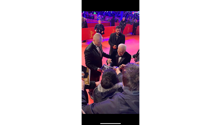 Martin Scorsese on the red carpet