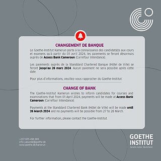 Bankwechselgi © ©Goethe-Institut e.V Bankwechselgi