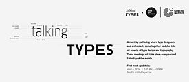 "Talking Types" - Monthly Gathering