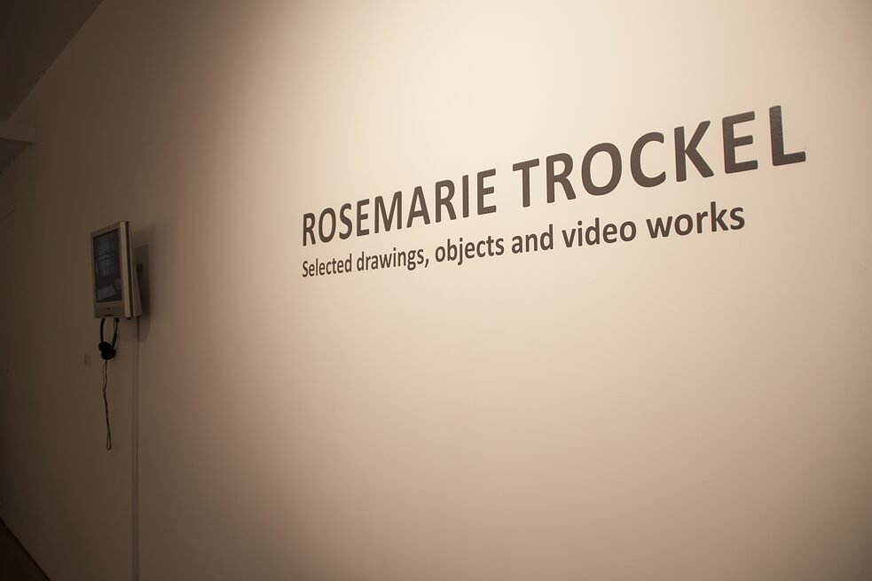 Selected drawings, objects and video works: R. Trockel, Gallery MMB, 2014-2015