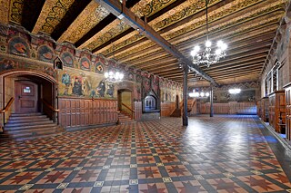 The medieval grand hall in the Old Town Hall. This is where we will open IDO 2024. 