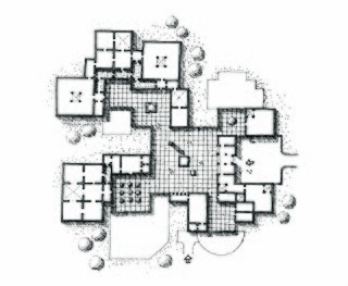 Drawing, Plan of the Archeology Museum, Bhopal, 1985
