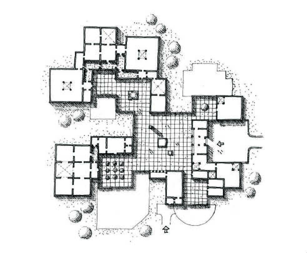 Drawing, Plan of the Archeology Museum, Bhopal, 1985