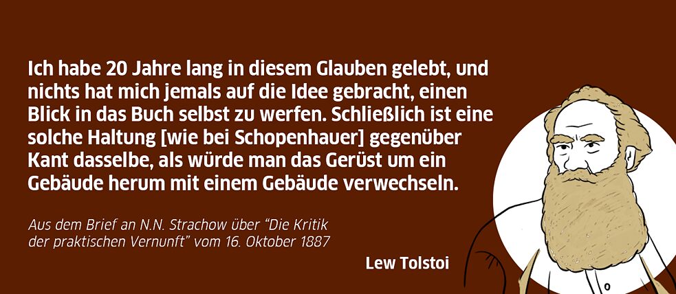Leo Tolstoj über Immanuel Kant