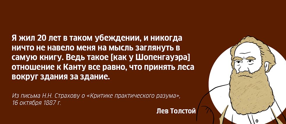 Лев Толстой об Иммануиле Канте