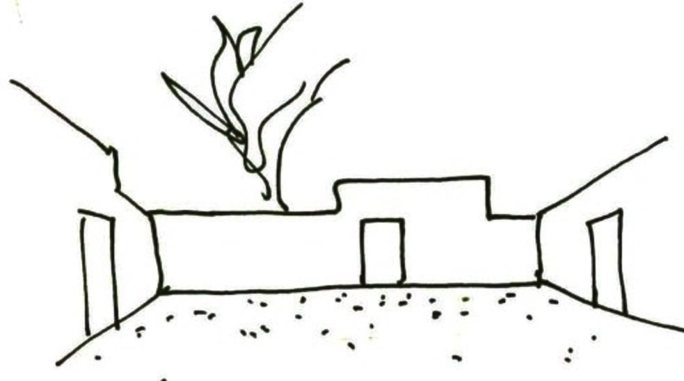 Sketch, Residence for the Prime Minister, Delhi 1973