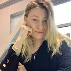 Portrait of Marie-Line Deleye (Lithuania), Junior Reporter at NARA. 